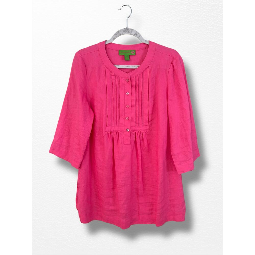 Island Republic Linen Popover, Size M